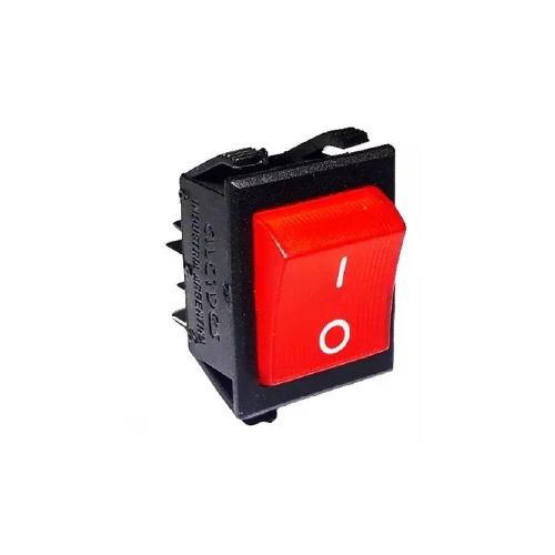 CONMUTADOR TIPO TECLA ROJO NEON 12A